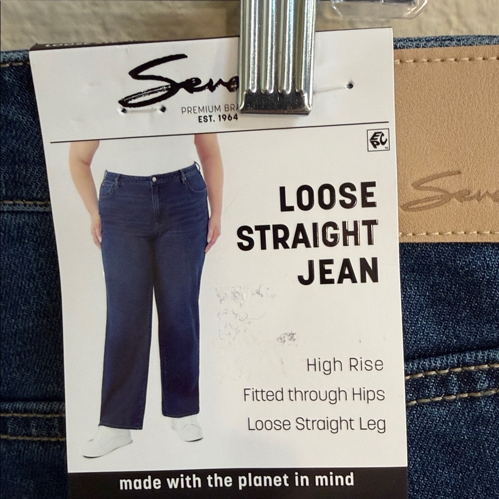 NWT Size 20W Seven7 Loose Straight Jean